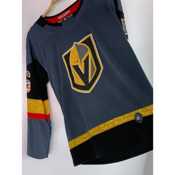 Womens Vegas Golden Knights Jersey S/M Hockey 56 Haula NHL - Picture 6 of 6